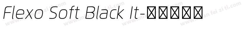 Flexo Soft Black It字体转换